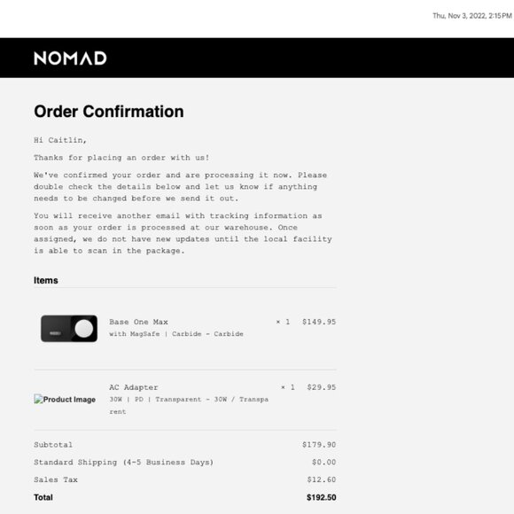 Nomad Base One Max Charging Station for Apple Watch and iPhone - Picture 8 of 8